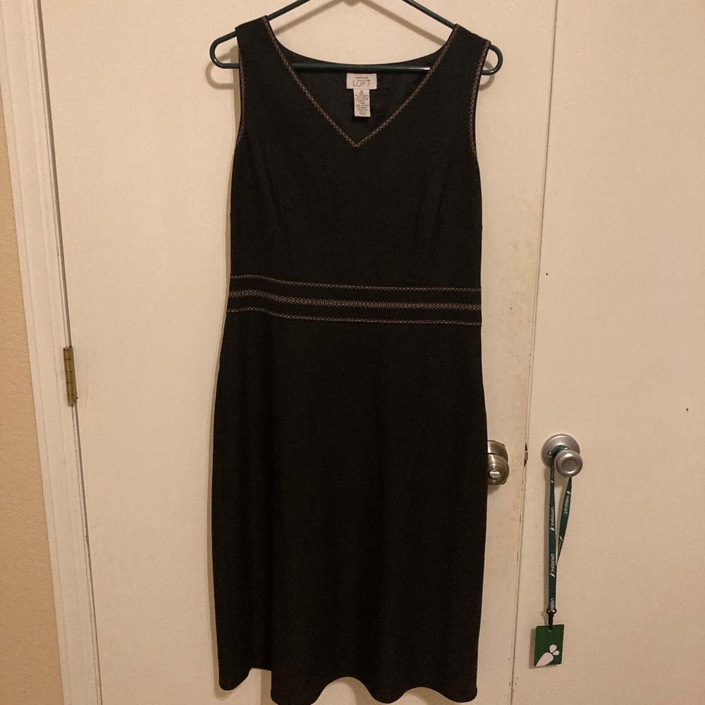 Black brown Loft dress